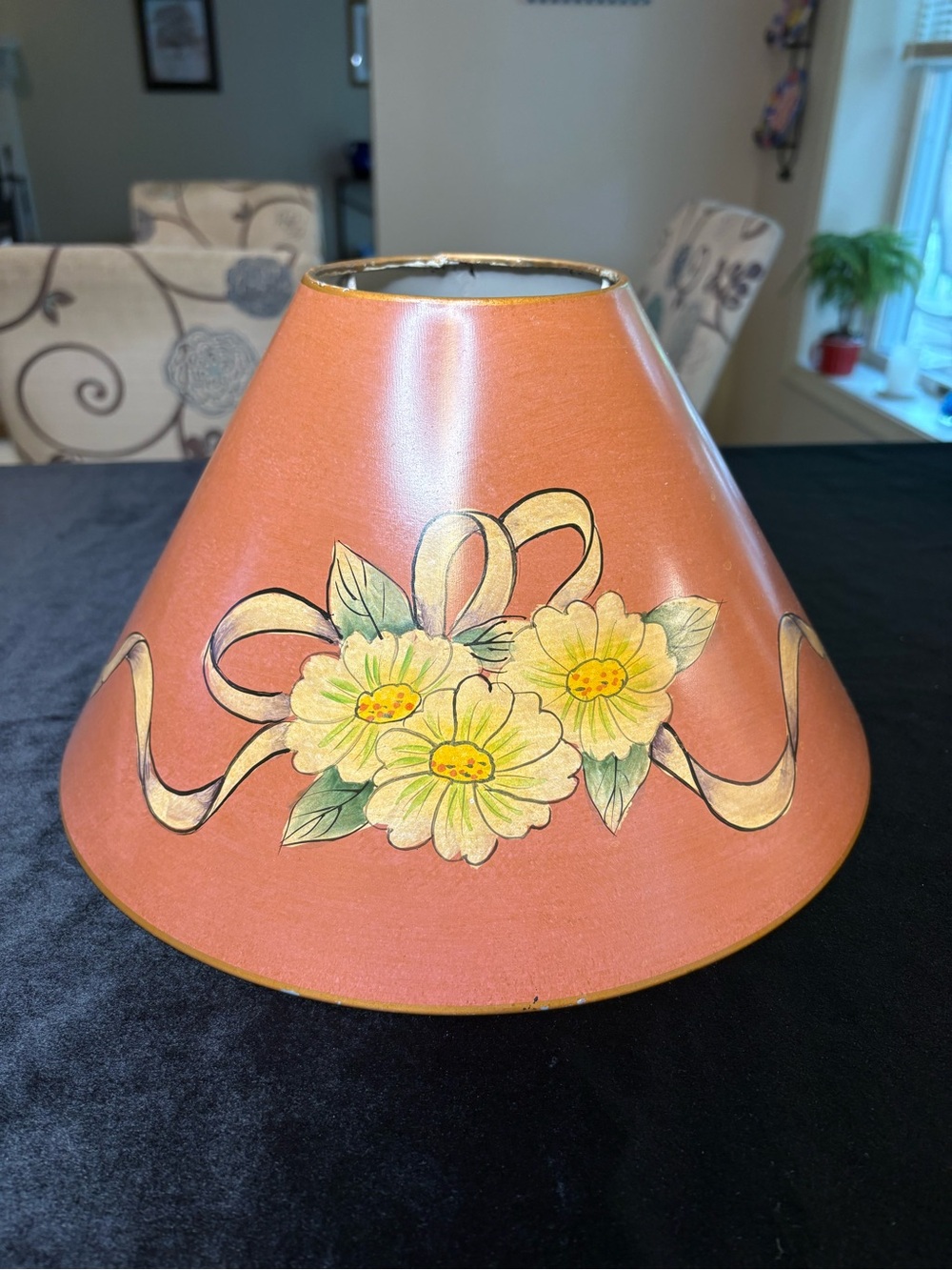 Vintage Tole Metal Lamp Shade